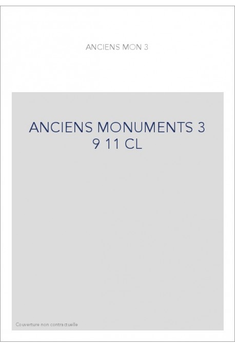 ANCIENS MONUMENTS DE L'HISTOIRE ET DE LA LANGUE FRANCAISES T3 (9-11) : DESCHAMPS, POéSIES MORALES ET