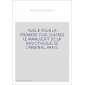 ANCIENS MONUMENTS DE L'HISTOIRE ET DE LA LANGUE FRANCAISES T4 (12) : PARTONOPEUS DE BLOIS