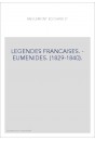 LEGENDES FRANCAISES. - EUMENIDES. (1829-1840).