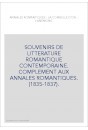 ANNALES ROMANTIQUES : LA CORBEILLE D'OR - L'ANEMONE (1835-1837).