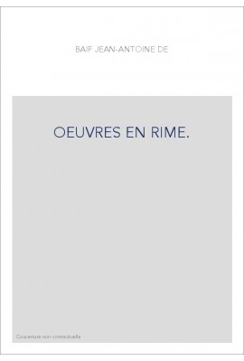 OEUVRES EN RIME.