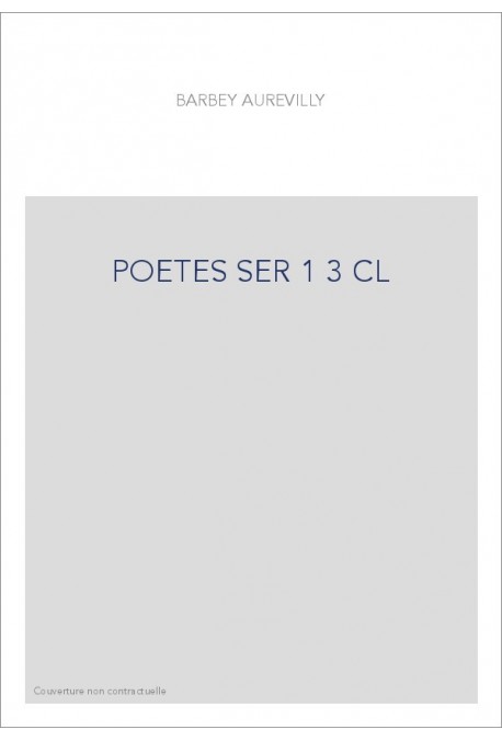 LES OEUVRES ET LES HOMMES. SERIE I. VOLUME 3. (1860-1909).