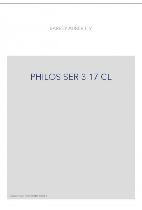 LES OEUVRES ET LES HOMMES. SERIE III. VOLUME 17. (1860-1909).