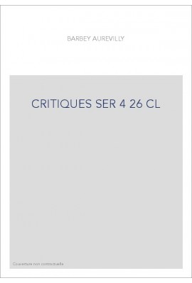 LES OEUVRES ET LES HOMMES. SERIE IV. VOLUME 26. (1860-1909).