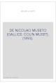 DE NICOLAO MUSETO (GALLICE: COLIN MUSET). (1893).