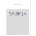 POESIES, PUBLIEES PAR OCTAVE UZANNE. (1875).