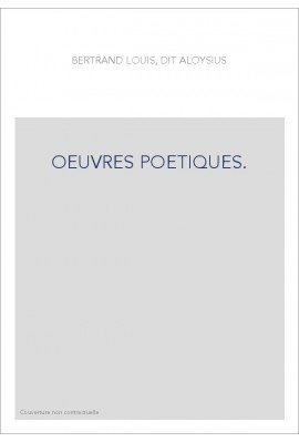 OEUVRES POETIQUES.