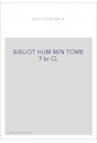 BIBLIOT HUM REN TOME 7 br CL