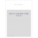 BIBLIOTHEQUE D HUMANISME T 13