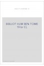 BIBLIOTHEQUE D HUMANISME T 19