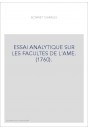 ESSAI ANALYTIQUE SUR LES FACULTES DE L'AME. (1760).