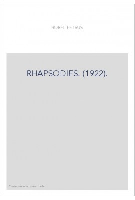 RHAPSODIES. (1922).