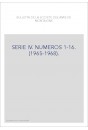 SERIE IV. NUMEROS 1-16. (1965-1968).
