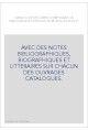 CATALOGUE DES LIVRES COMPOSANT LA BIBLIOTHEQUE POETIQUE DE M. VIOLLET-LE-DUC