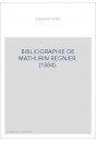 BIBLIOGRAPHIE DE MATHURIN REGNIER. (1884).