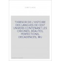 THRESOR DE L'HISTOIRE DES LANGUES DE CEST UNIVERS CONTENANT LES ORIGINES, BEAUTES, PERFECTIONS, DECADENCES, M