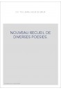 NOUVEAU RECUEIL DE DIVERSES POESIES.