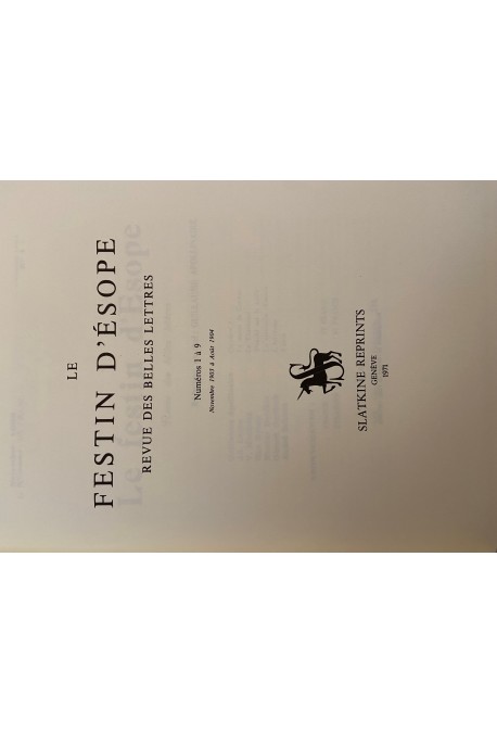 LE FESTIN D'ÉSOPE.(1903-1904)