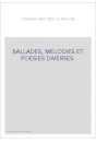 BALLADES, MELODIES ET POESIES DIVERSES.
