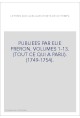 LETTRES SUR QUELQUES ECRITS DE CE TEMPS. (1749-1754).
