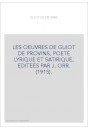 LES OEUVRES DE GUIOT DE PROVINS, POETE LYRIQUE ET SATIRIQUE, EDITEES PAR J. ORR. (1915).