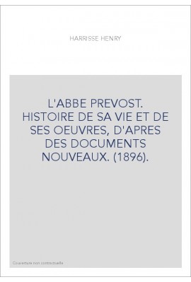 L'ABBÉ PRÉVOST.