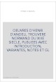 OEUVRES D'HENRI D'ANDELI, TROUVERE NORMAND DU XIIIE SIECLE, PUBLIEES AVEC INTRODUCTION, VARIANTES, NOTES ET