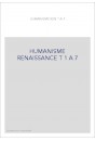 HUMANISME ET RENAISSANCE (1933-1940). VOLUMES 1 A 7 ET TABLE GENERALE. (TOUT CE QUI A PARU).