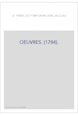 OEUVRES. (1784).