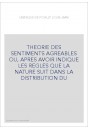 THEORIE DES SENTIMENTS AGREABLES OU, APRES AVOIR INDIQUE LES REGLES QUE LA NATURE SUIT DANS LA DISTRIBUTION DU