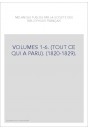 VOLUMES 1-6. (TOUT CE QUI A PARU). (1820-1829).
