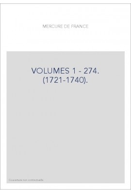 VOLUMES 1 - 274. (1721-1740).