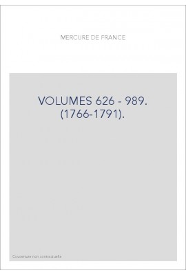 VOLUMES 626 - 989. (1766-1791).