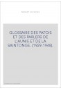 GLOSSAIRE DES PATOIS ET DES PARLERS DE L'AUNIS ET DE LA SAINTONGE. (1929-1948).