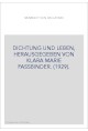 DICHTUNG UND LEBEN, HERAUSGEGEBEN VON KLARA MARIE FASSBINDER. (1929).
