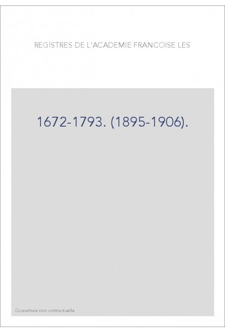 1672-1793. (1895-1906).