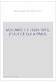 VOLUMES 1-3. (1889-1891). (TOUT CE QUI A PARU).