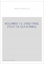 VOLUMES 1-3. (1902-1904). (TOUT CE QUI A PARU).