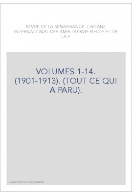 VOLUMES 1-14. (1901-1913). (TOUT CE QUI A PARU).