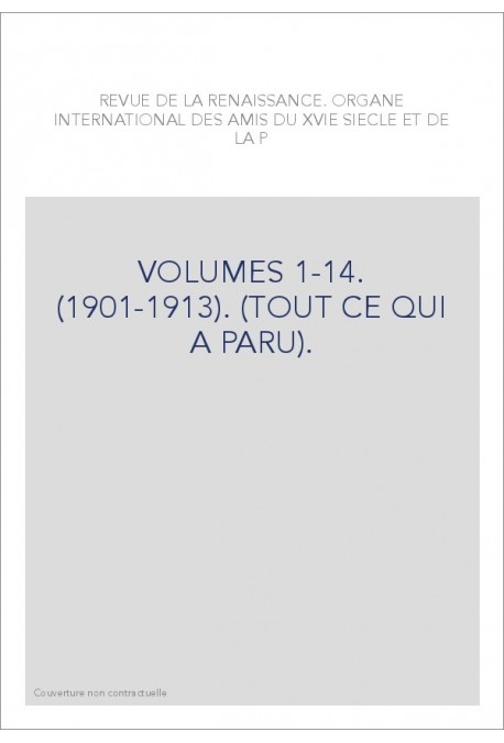 VOLUMES 1-14. (1901-1913). (TOUT CE QUI A PARU).