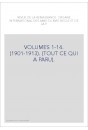 VOLUMES 1-14. (1901-1913). (TOUT CE QUI A PARU).