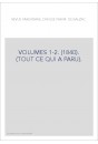 VOLUMES 1-2. (1840). (TOUT CE QUI A PARU).