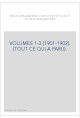 VOLUMES 1-3 (1901-1902). (TOUT CE QUI A PARU).