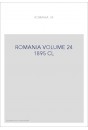 ROMANIA VOLUME 24 (1895) CL