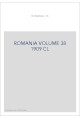 ROMANIA VOLUME 38 ( 1909 ) CL