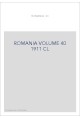 ROMANIA VOLUME 40 ( 1911 ) CL
