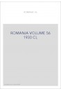 ROMANIA VOLUME 56 ( 1930 ) CL