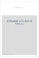 ROMANIA VOLUME 59 ( 1933 ) CL