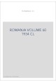 ROMANIA VOLUME 60 ( 1934 ) CL