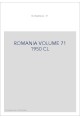 ROMANIA VOLUME 71 ( 1950 ) CL